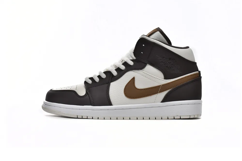 fake jordan 1 mid se brown basalt oatmeal