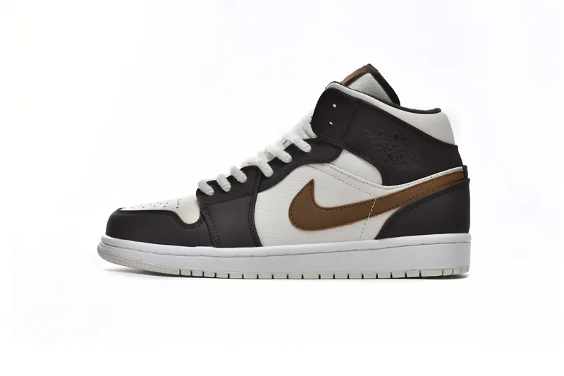 fake jordan 1 mid se brown basalt oatmeal
