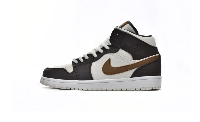 fake jordan 1 mid se brown basalt oatmeal