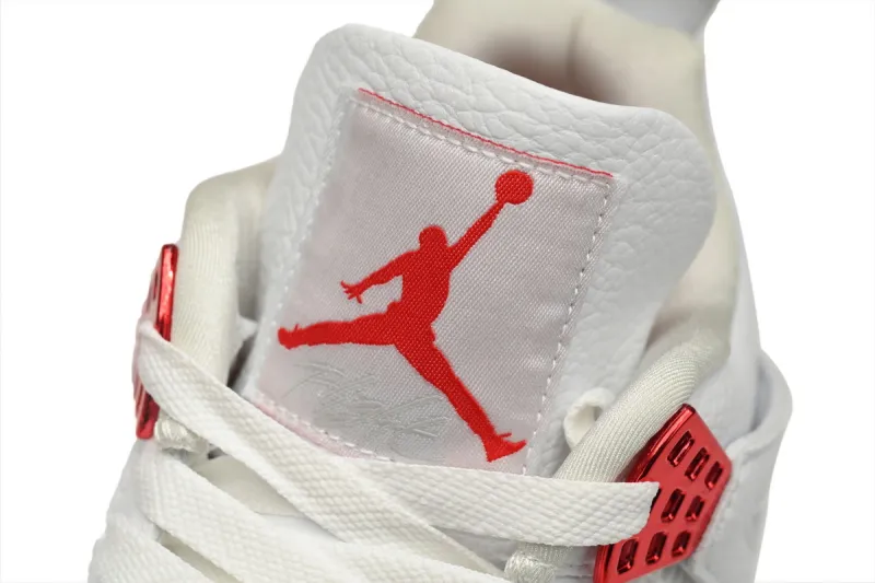 red metallic jordan 4 reps