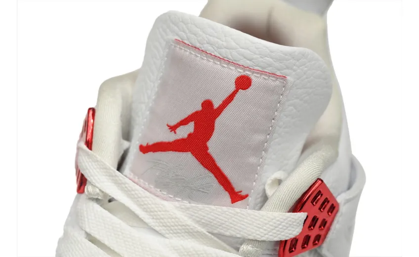 red metallic jordan 4 reps