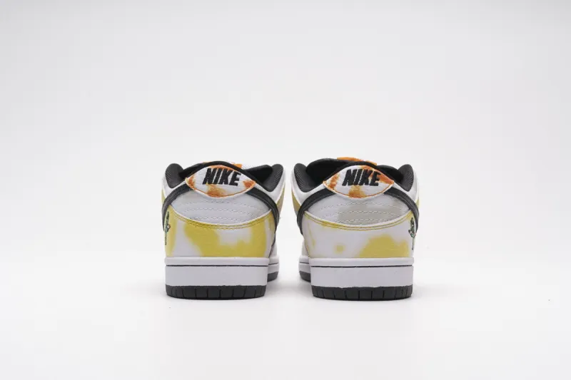 fake dunk low raygun tie dye white