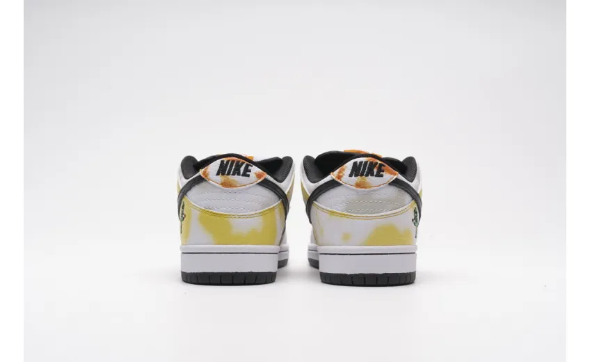 fake dunk low raygun tie dye white