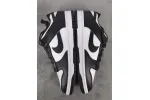 nike dunk low black and white reps