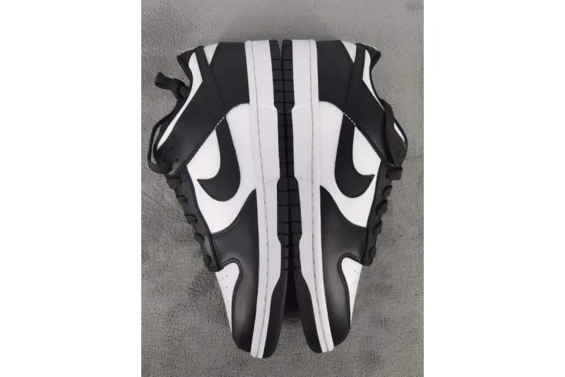 nike dunk low black and white reps