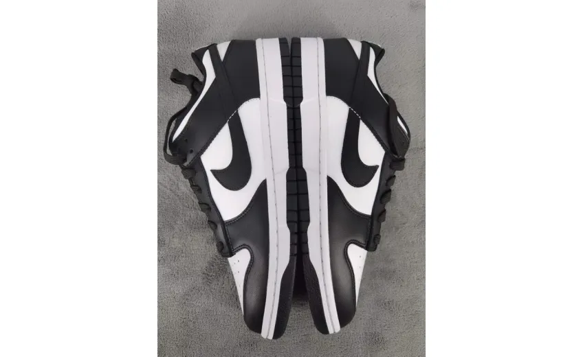 nike dunk low black and white reps