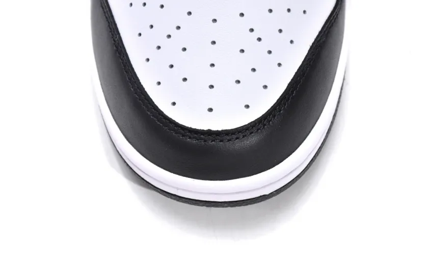 dunk low black white reps