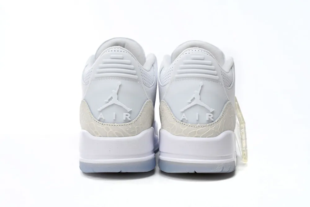 pure white jordan 3 reps