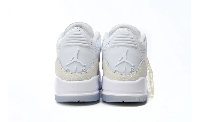 pure white jordan 3 reps