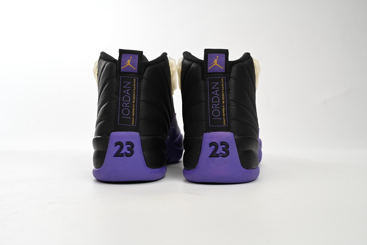 fake field purple jordan 12