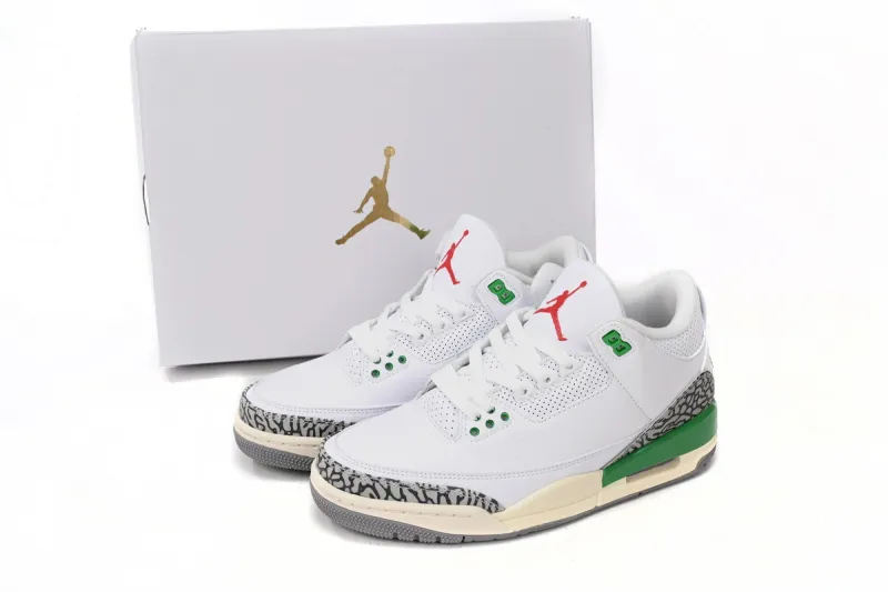 lucky green air jordan 3 reps