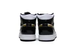 jordan 1 mid patent black white reps