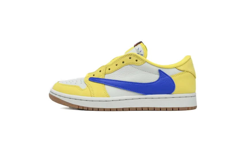 fake jordan 1 low travis scott canary