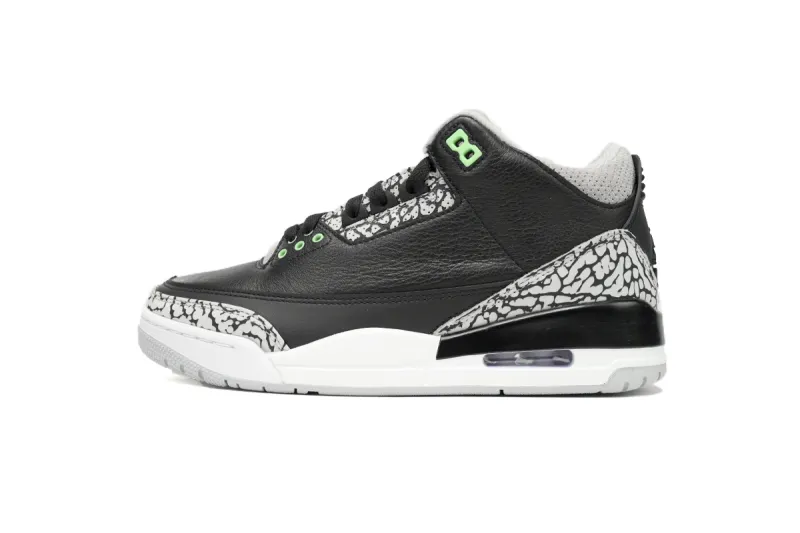 fake jordan 3 green glow