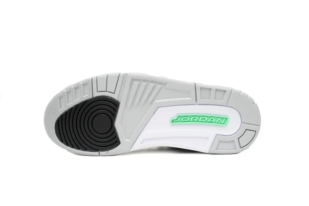 fake jordan 3 golf black green glow