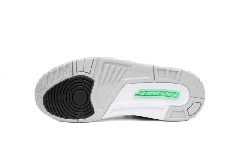 fake jordan 3 golf black green glow