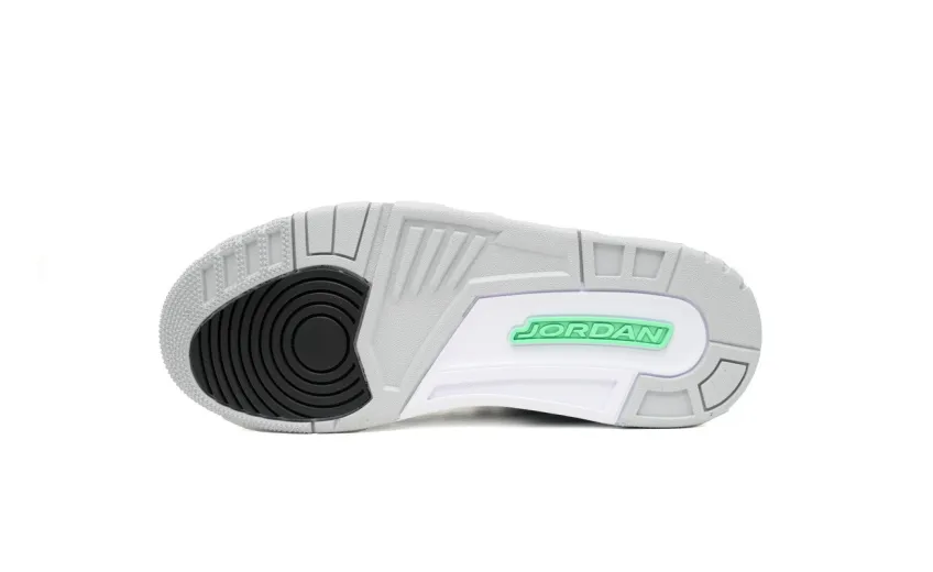 fake jordan 3 golf black green glow