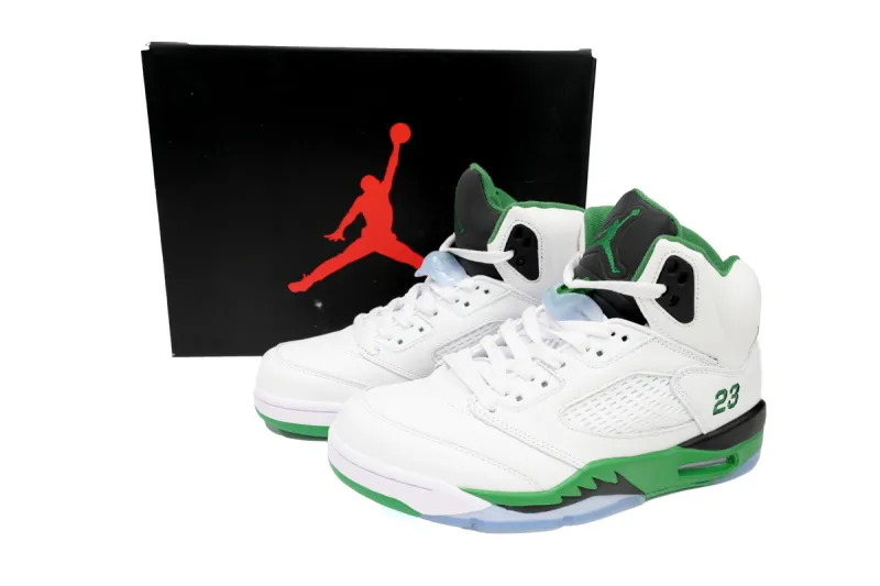 fake air jordan 5 lucky green