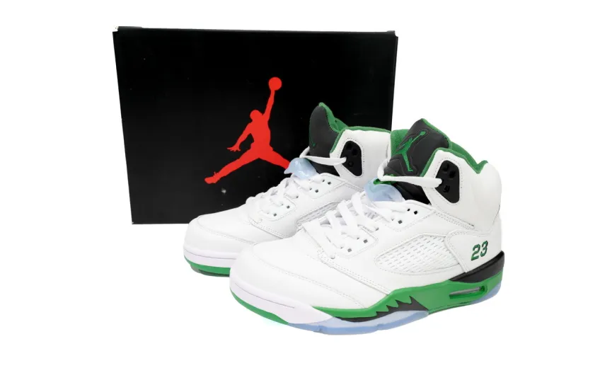 fake air jordan 5 lucky green