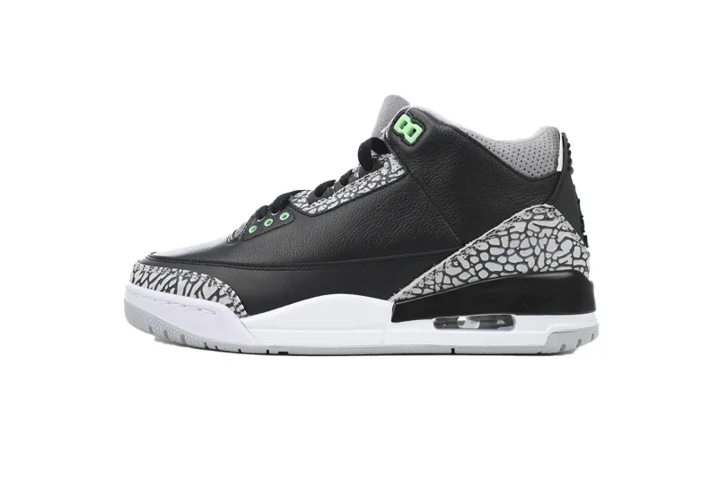 fake jordan 3 black and green