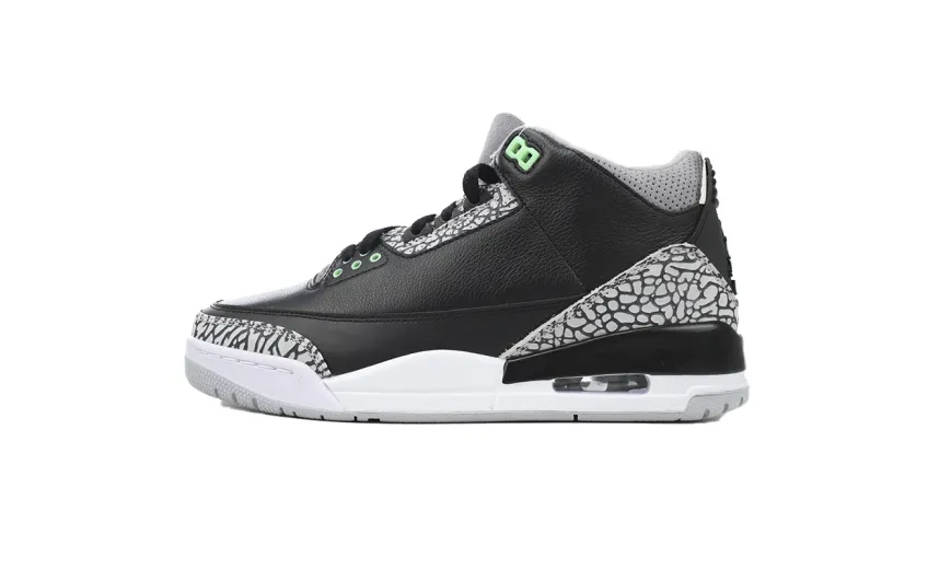 fake jordan 3 black and green