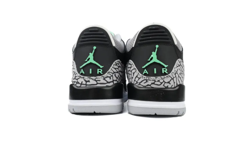green glow jordan 3 replica