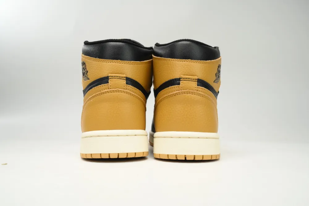 fake jordan 1 retro high black metallic gold