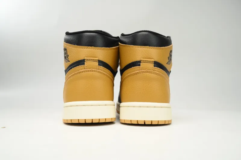 fake jordan 1 retro high black metallic gold