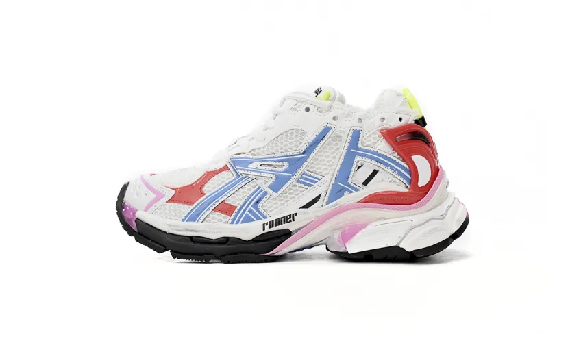 Balenciaga Runner White Red Blue Pink 677403W3RB69645