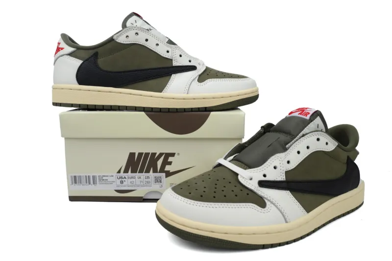 Travis Scott x Air Jordan 1 Low Olive DM7866-200