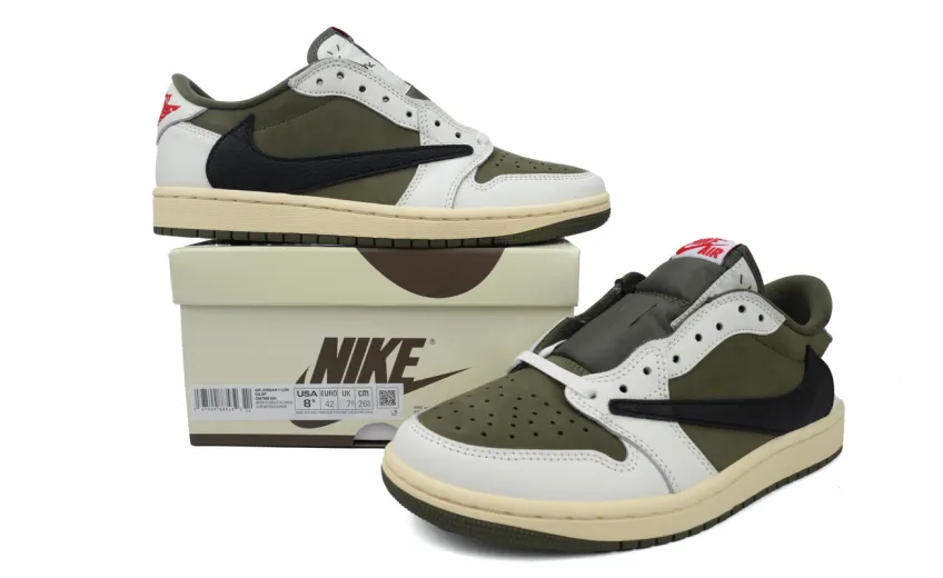 Travis Scott x Air Jordan 1 Low Olive DM7866-200