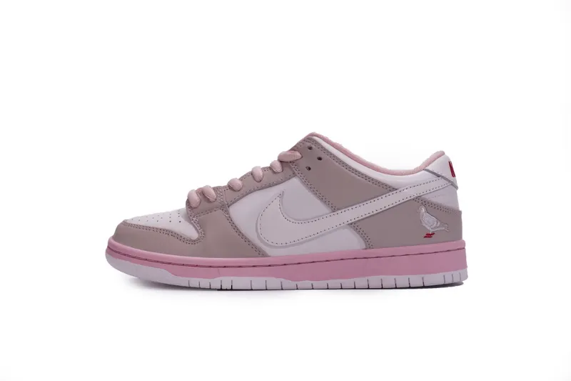  Womens Nike SB Dunk Low PRO OG QS Pink Pigeon BV1310-012