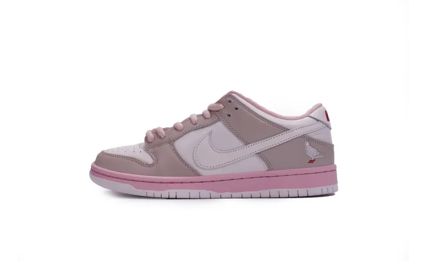  Womens Nike SB Dunk Low PRO OG QS Pink Pigeon BV1310-012