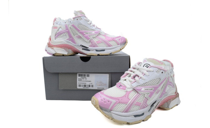 Balenciaga Runner Pink White  677402W3RB39059