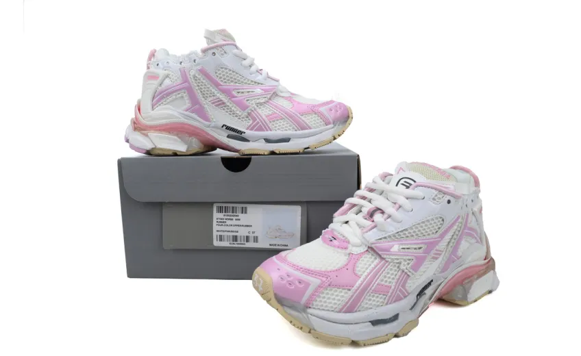Balenciaga Runner Pink White  677402W3RB39059