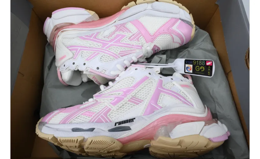 Balenciaga Runner Pink White  677402W3RB39059