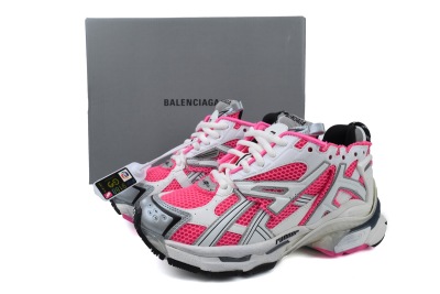 Balenciaga Runner White Fluo Pink  677402 W3RBN 9155 02