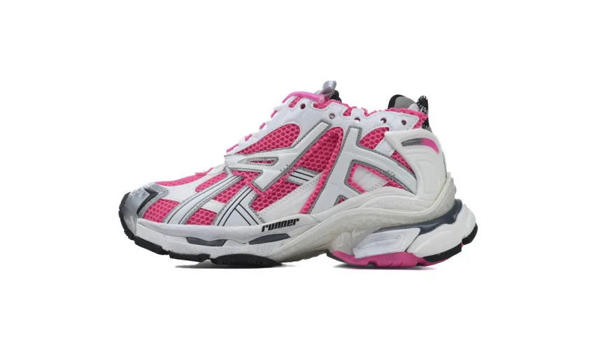 Balenciaga Runner White Fluo Pink  677402 W3RBN 9155