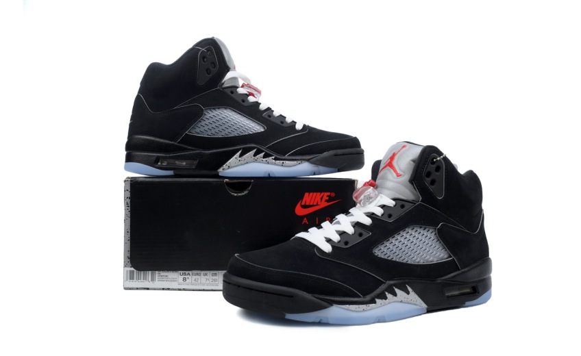 fake jordan 5 black metallic