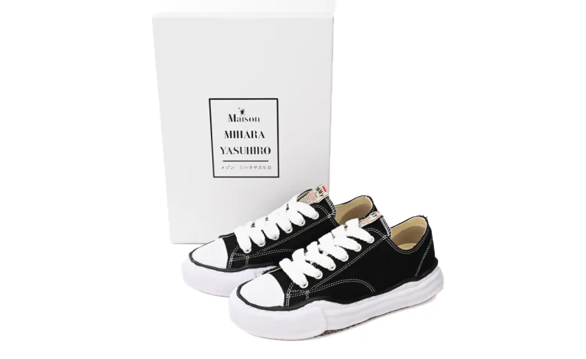 Maison Mihara Yasuhiro Peterson OG Sole Canvas Low Black A01FW702