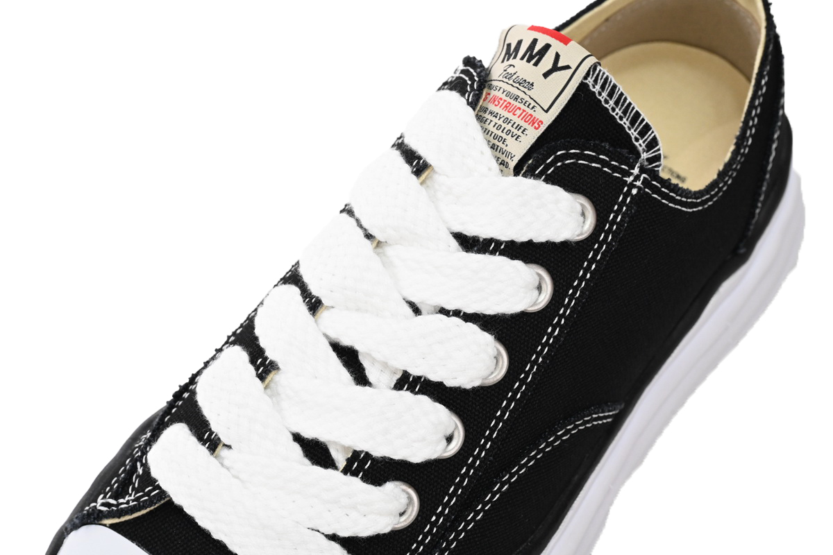 Mihara Yasuhiro Peterson OG Sole Canvas Low Black A01FW702