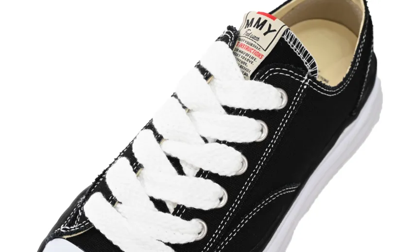 Maison Mihara Yasuhiro Peterson OG Sole Canvas Low Black A01FW702