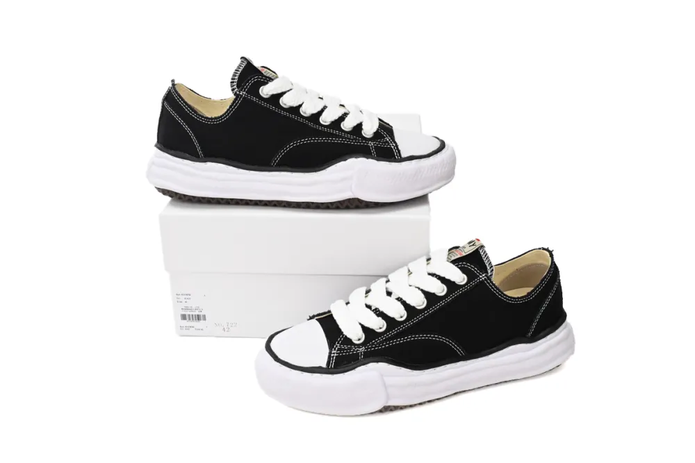 Maison Mihara Yasuhiro Peterson OG Sole Canvas Low Black A01FW702