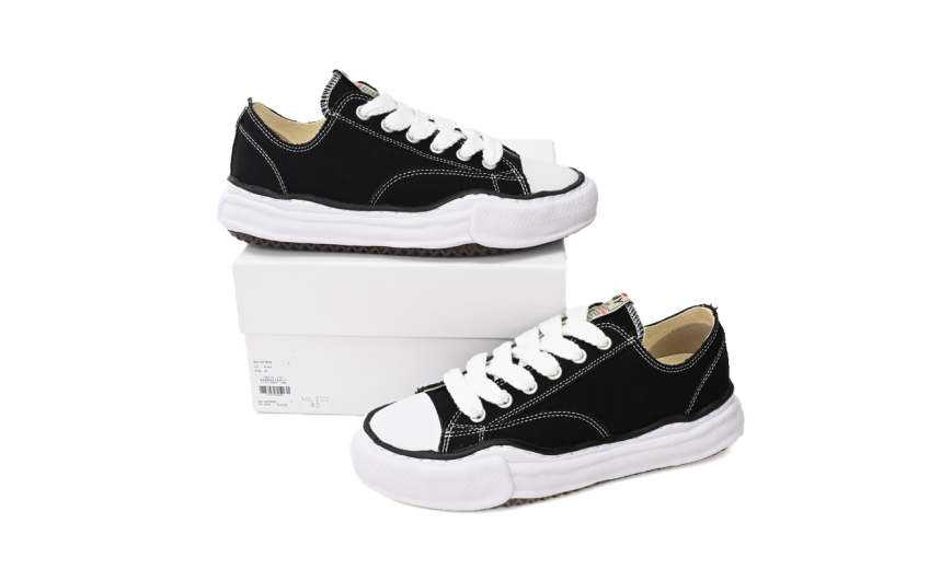 Mihara Yasuhiro Peterson OG Sole Canvas Low Black A01FW702