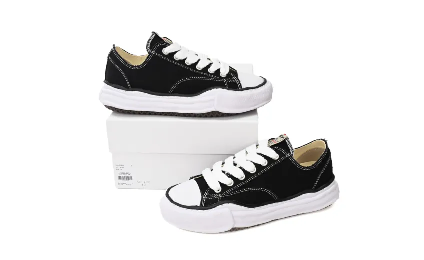 Maison Mihara Yasuhiro Peterson OG Sole Canvas Low Black A01FW702