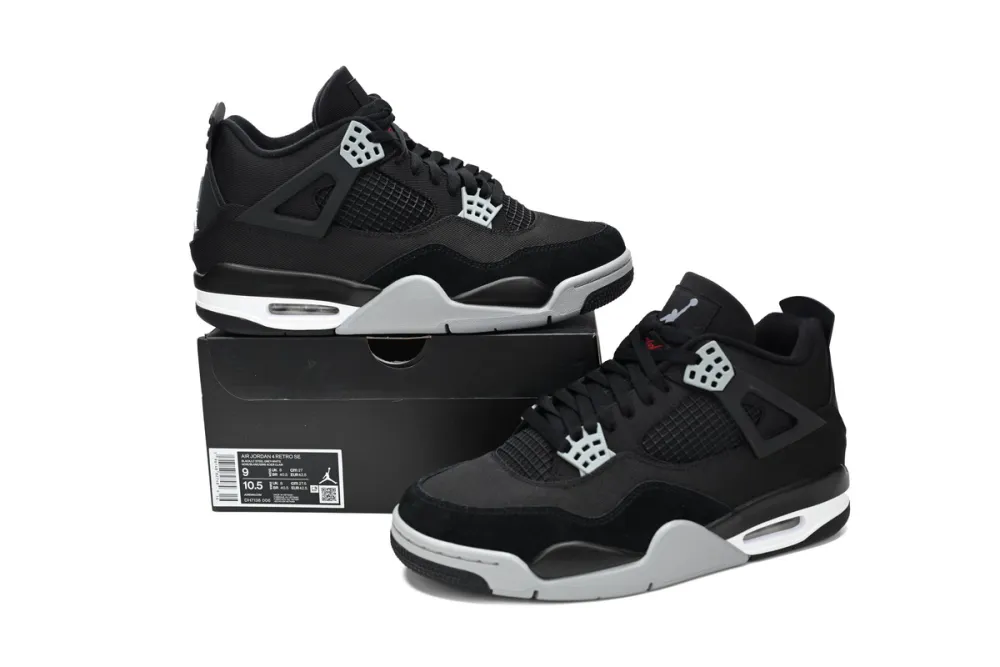 Air Jordan 4 Retro Black Canvas reps
