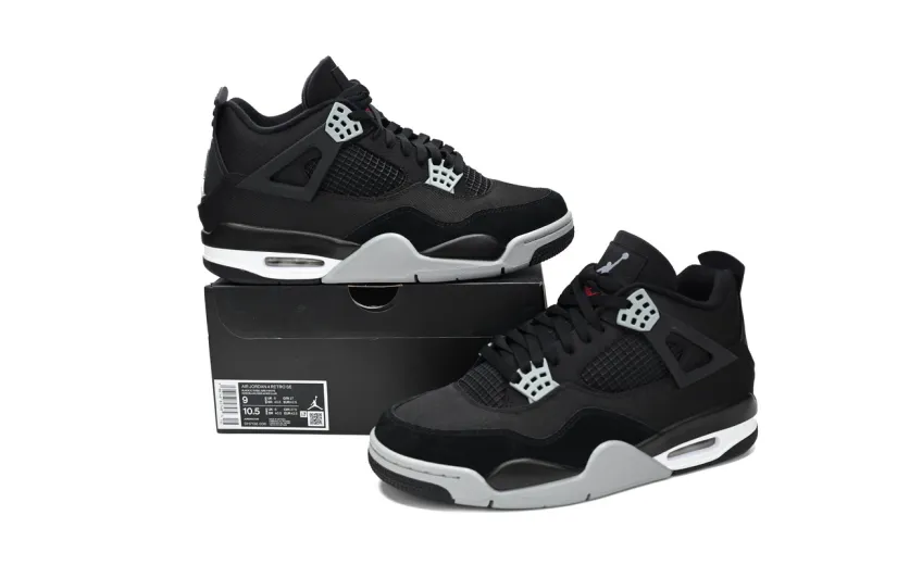 Air Jordan 4 Retro Black Canvas reps