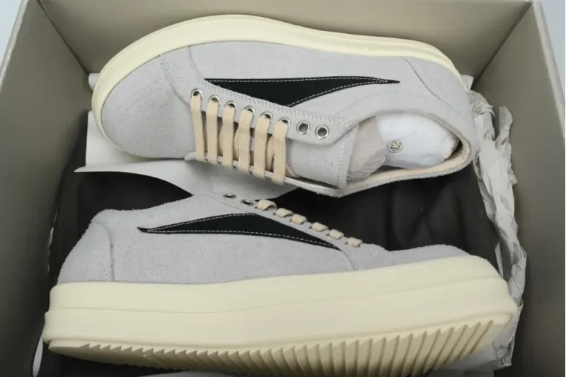 replica Rick Owens DRKSHDW Luxor Vintage Sneakers 'Oyster Black'