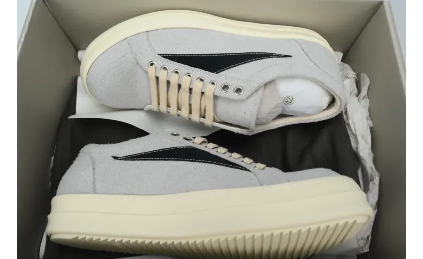 replica Rick Owens DRKSHDW Luxor Vintage Sneakers 'Oyster Black'