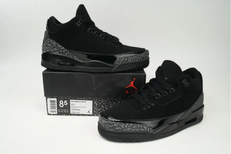 reps Air Jordan 3 Retro Black Cat